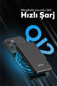 Woyax Magsafe Powerbank 5000 mAh QI2 20W Hızlı Taşınabilir Şarj Cihazı