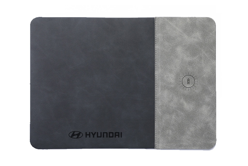 15W Kablosuz Hızlı Şarj Özellikli Deri Mouse Pad